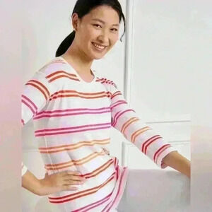 Bashful stripe Talbots tee